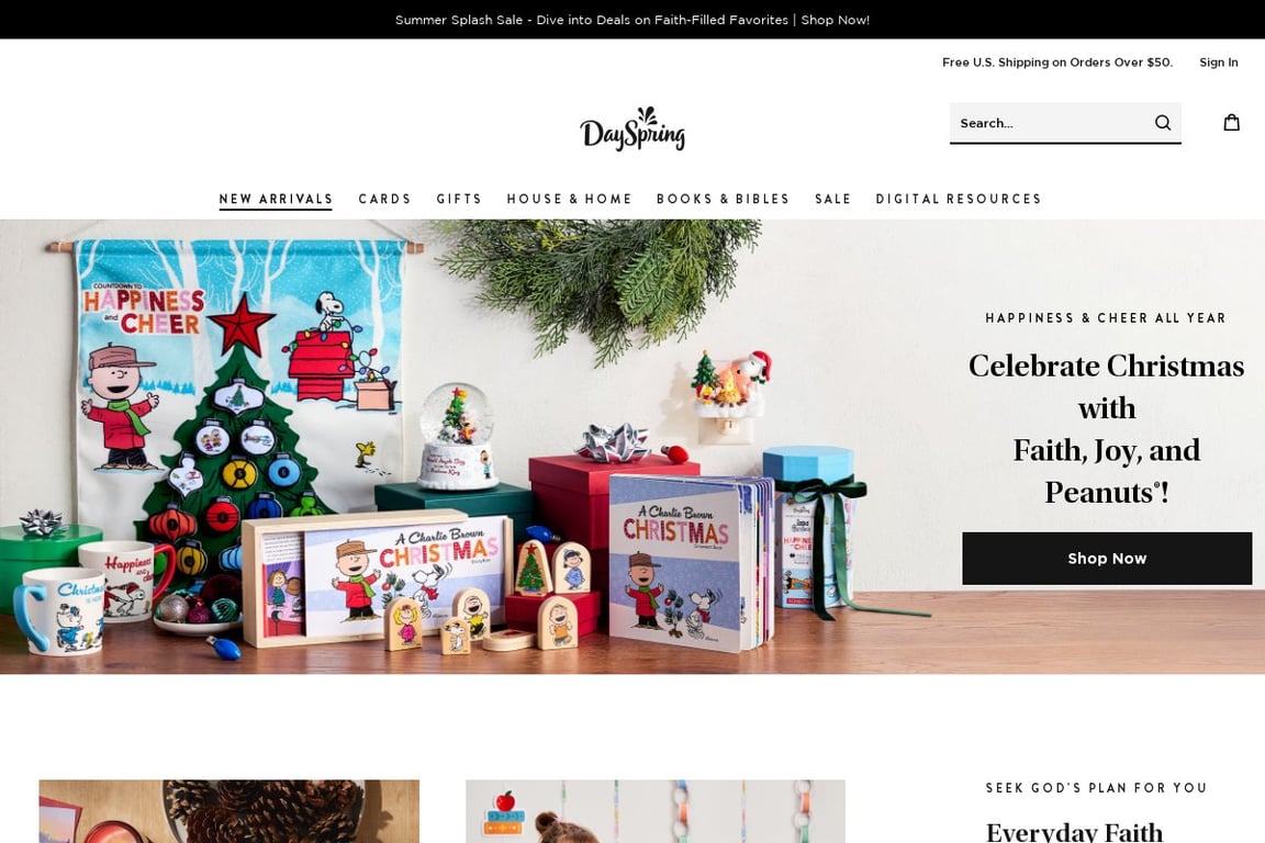DaySpring homepage