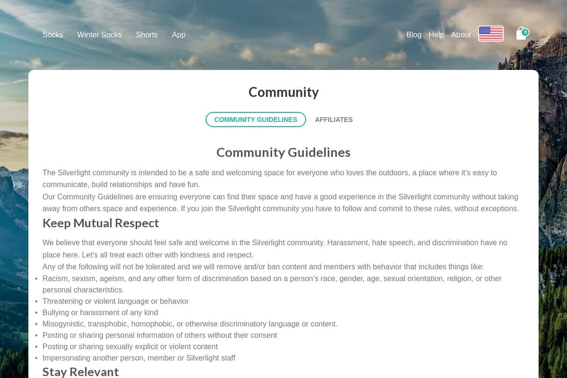 SILVERLIGHT affiliate program signup page