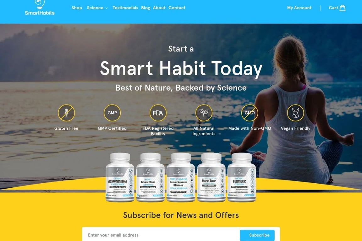 SmartHabits homepage