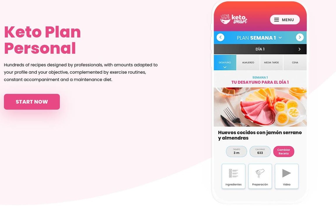 Keto Smart homepage