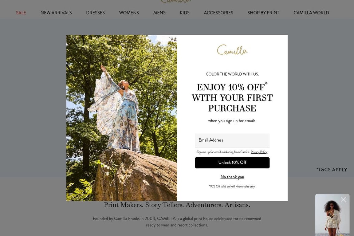 CAMILLA homepage