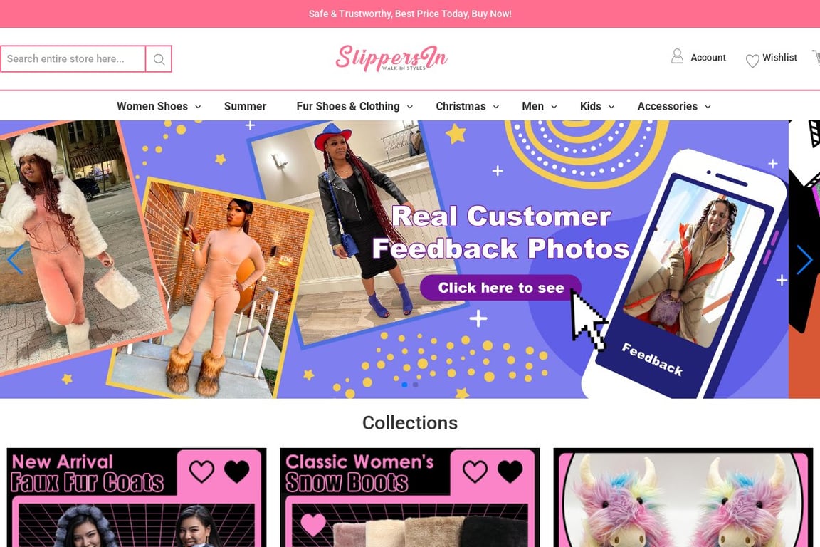Slippers In homepage