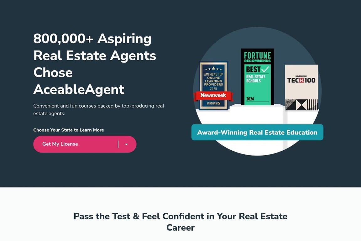AceableAgent homepage
