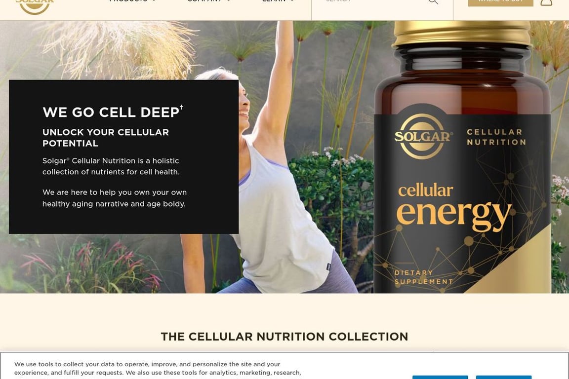 Celltrient US homepage
