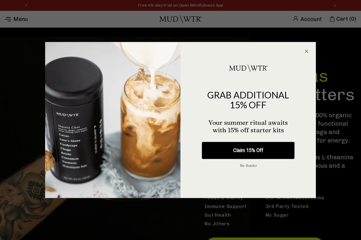MUDWTR homepage