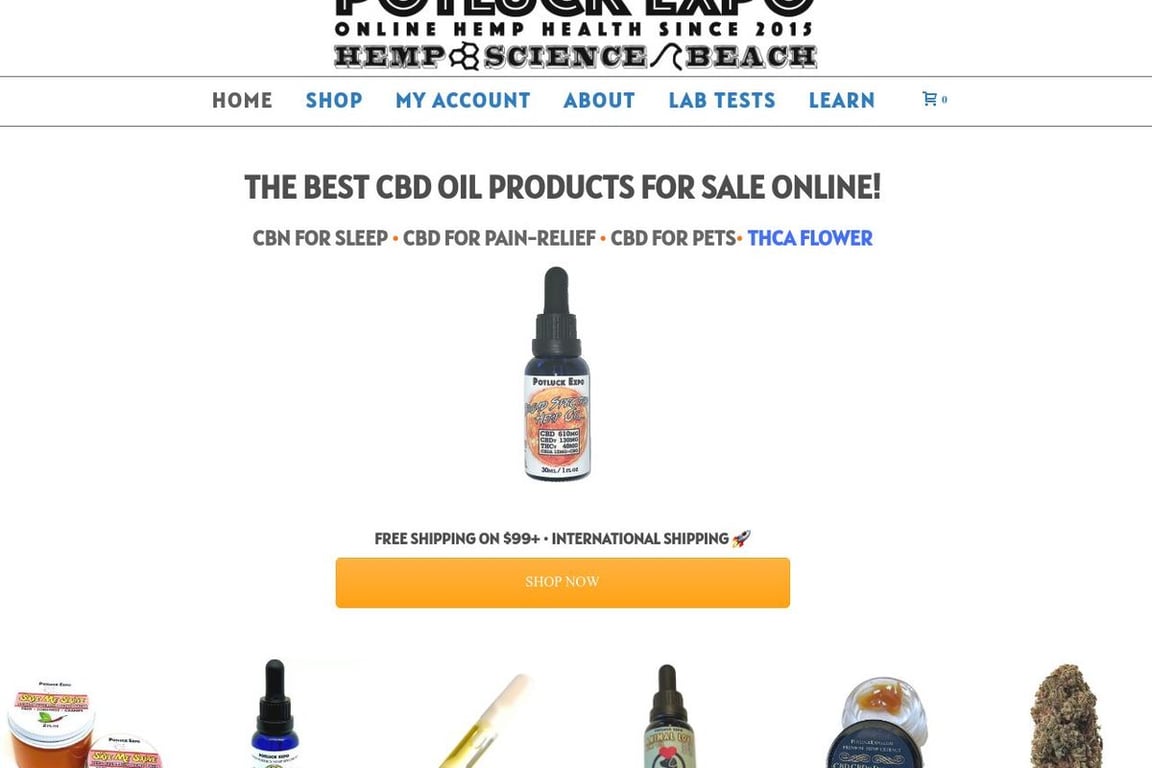 Potluck Expo homepage
