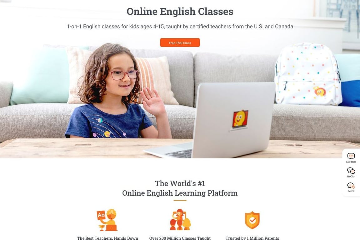 VIPKid homepage