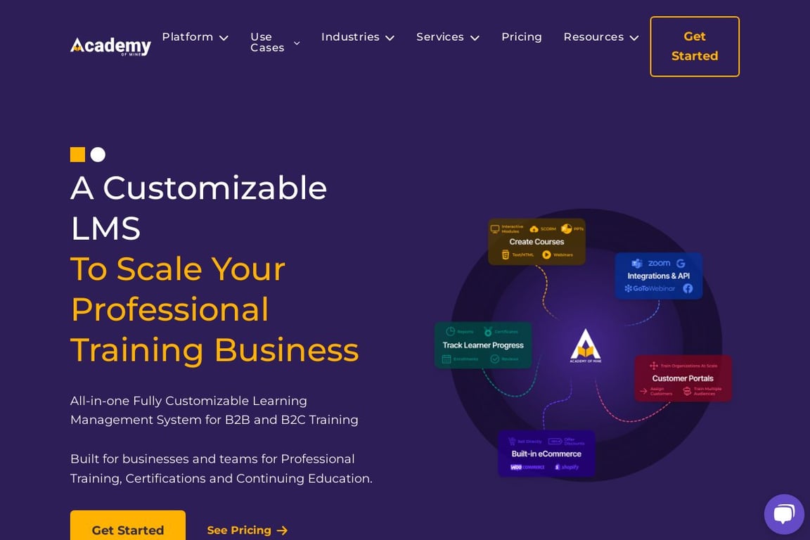 Academy of Mine affiliate program signup page