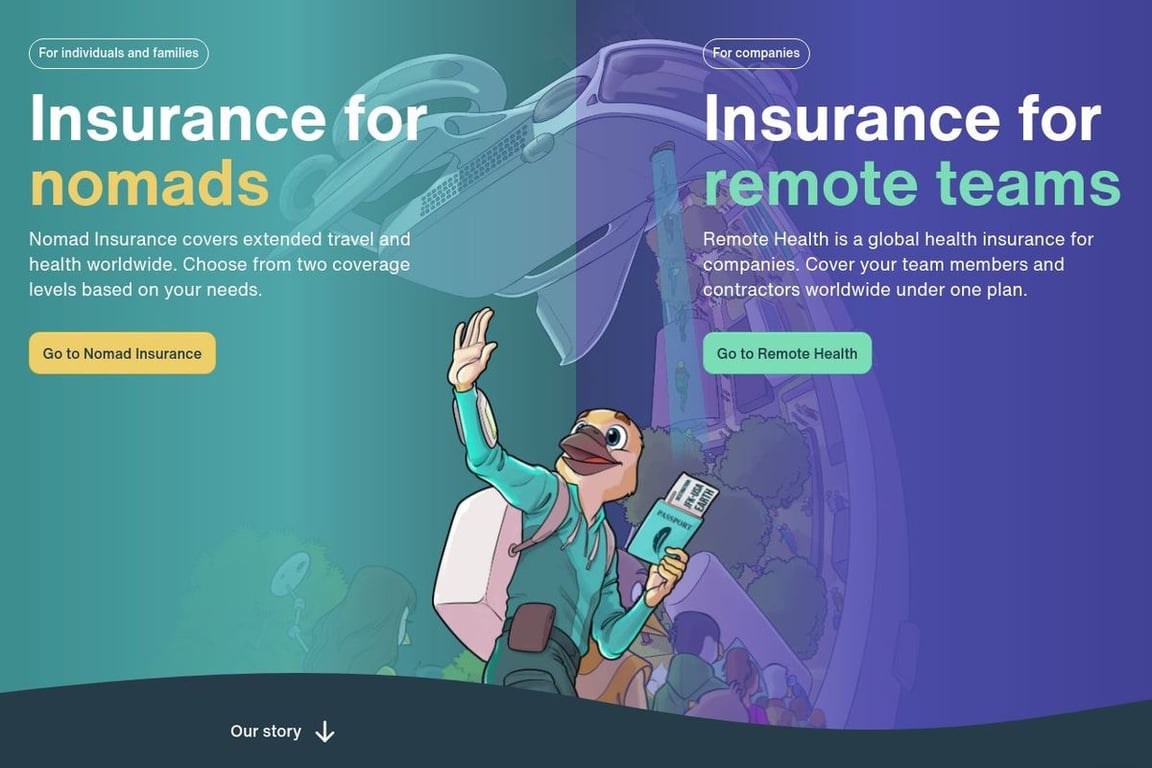 SafetyWing homepage