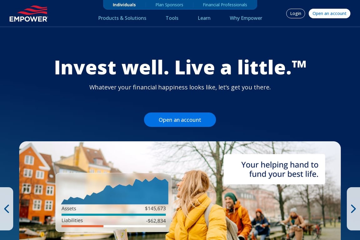 Personal Capital homepage