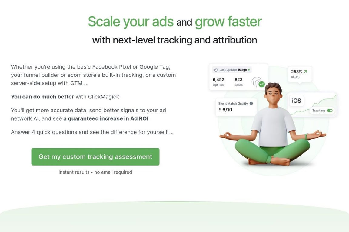 ClickMagick homepage