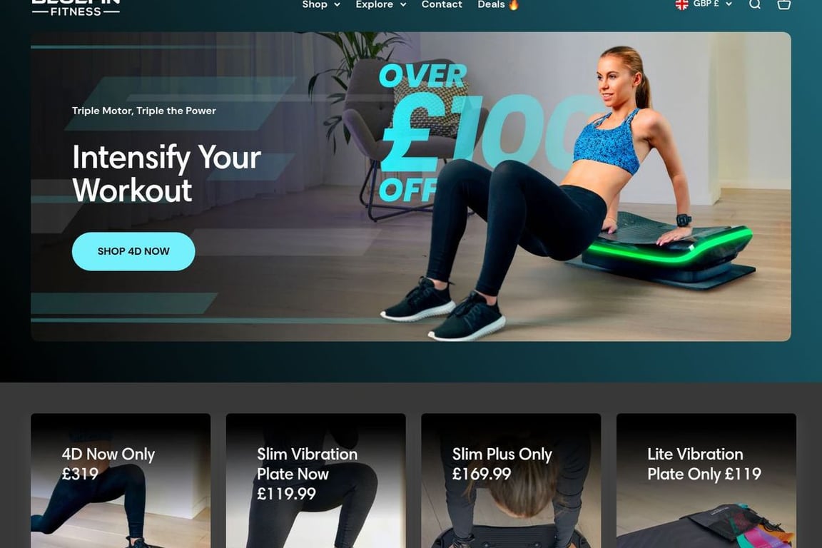 Bluefin Fitness (UK) homepage