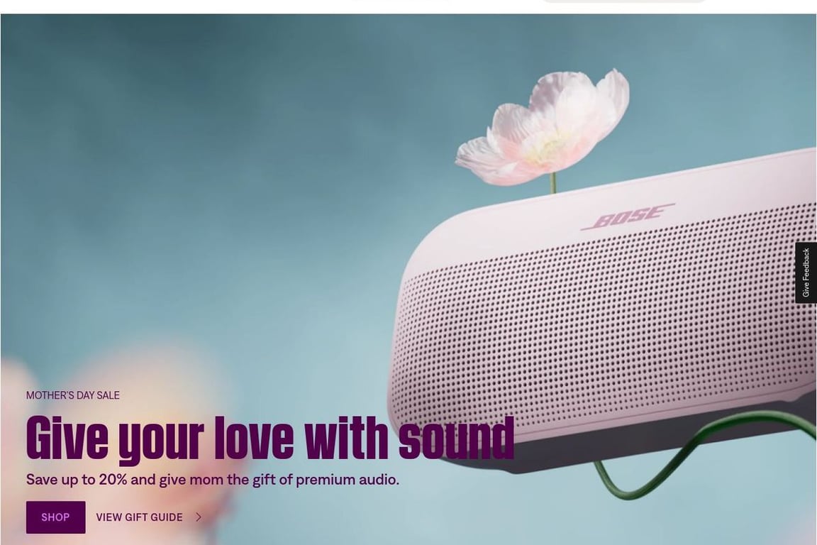 Bose homepage