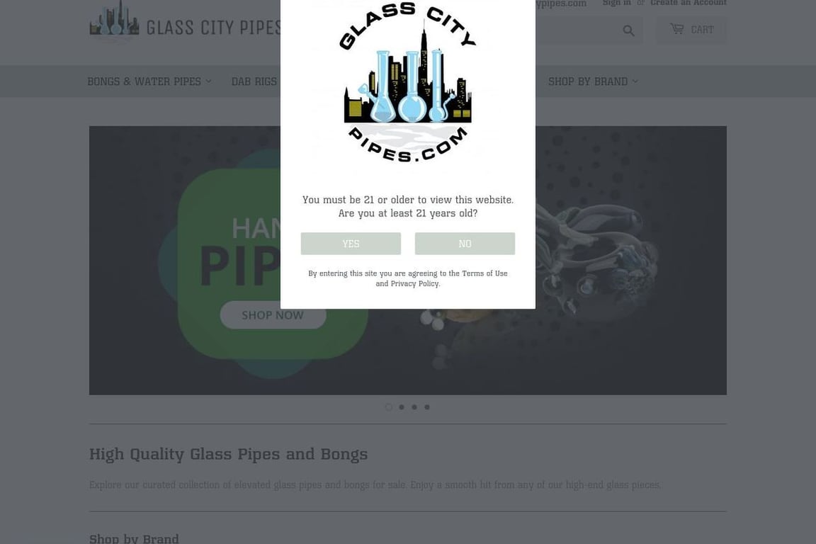 Glass City Pipes homepage