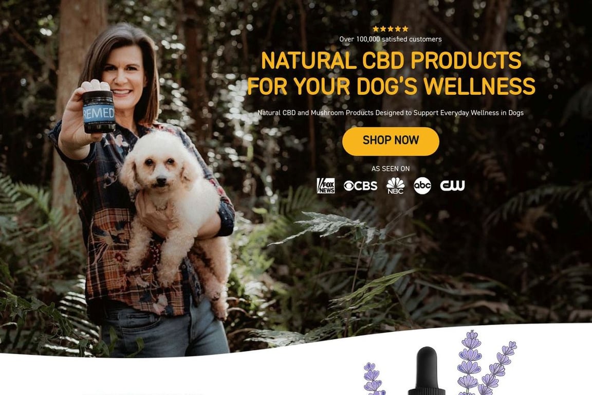 CBD Dog Health homepage