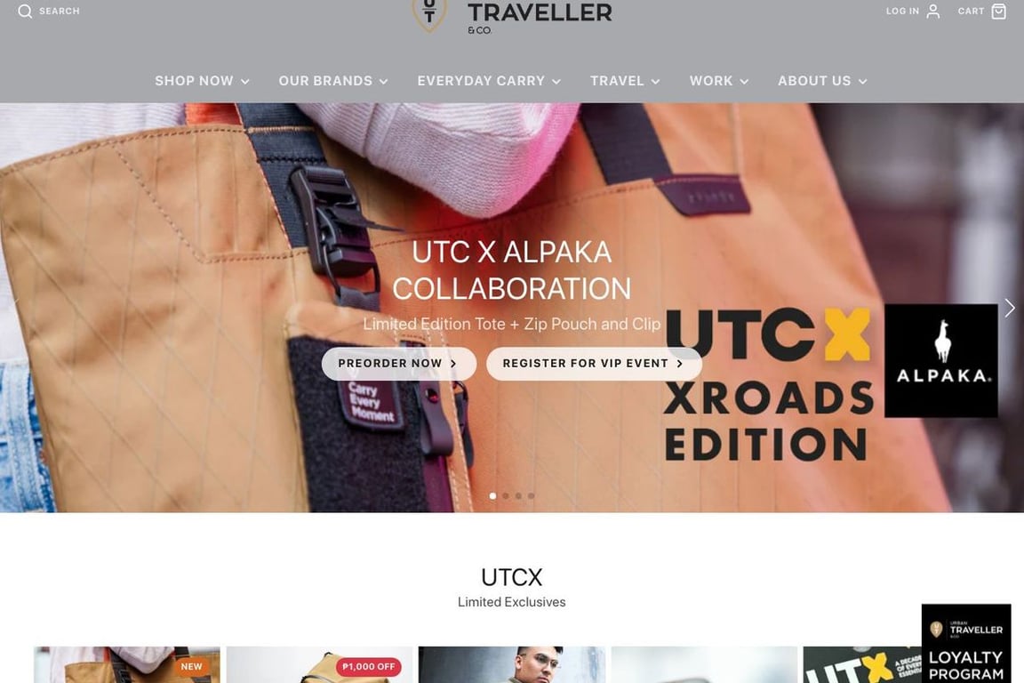 Urbantravelerco homepage