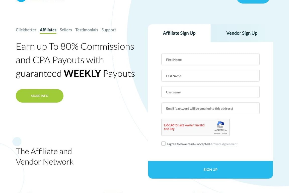 Clickbetter homepage