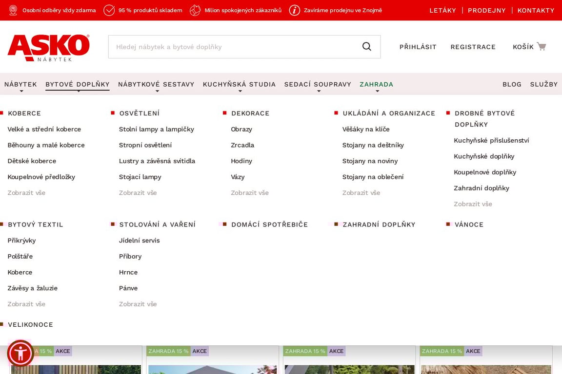 ASKO-NABYTEK.CZ homepage