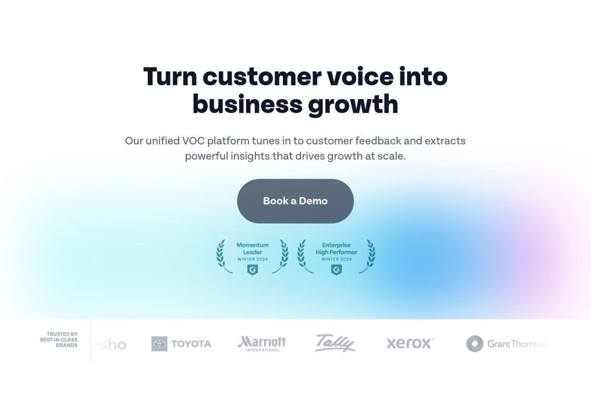 Survey Sparrow homepage