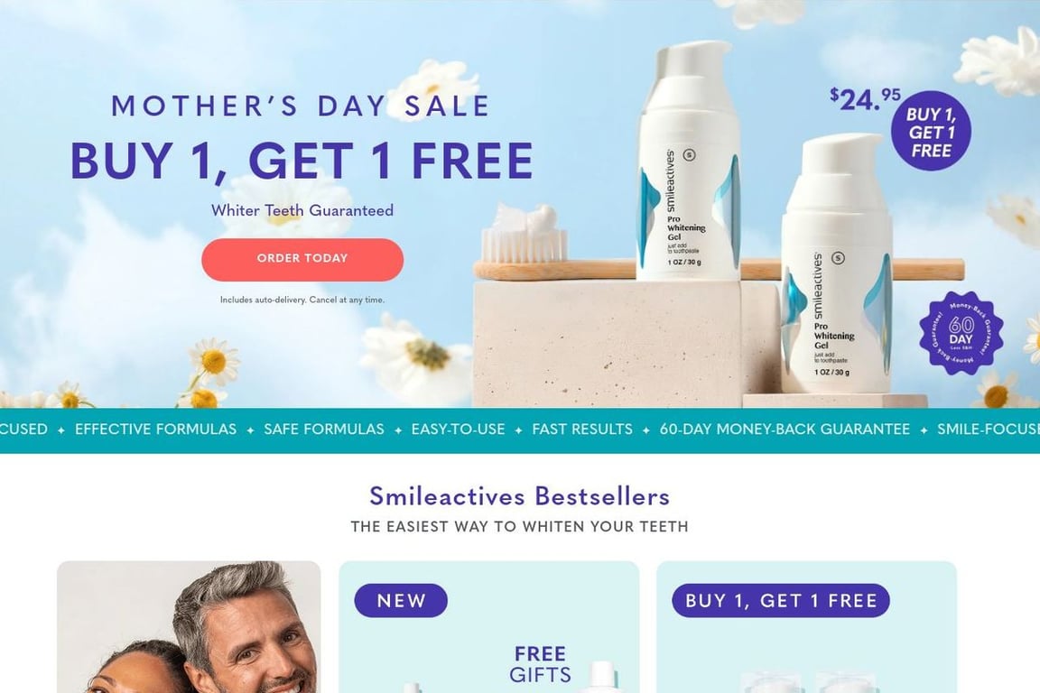 Smileactives homepage