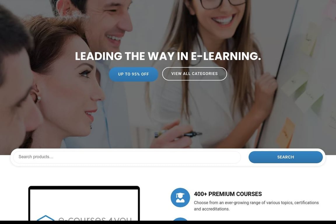 ECourses4You homepage