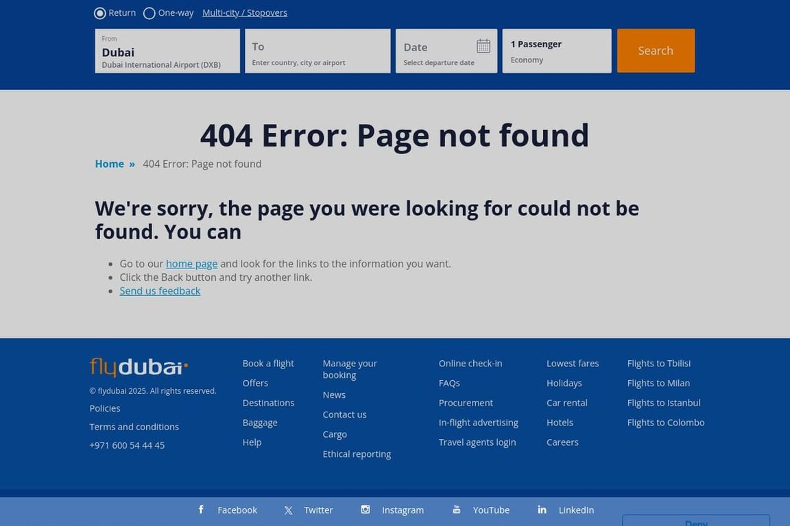 Flydubai affiliate program signup page