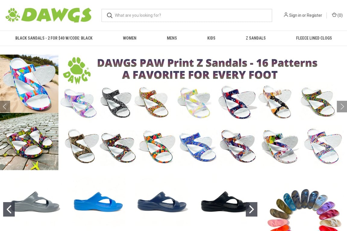 Dawgs USA homepage