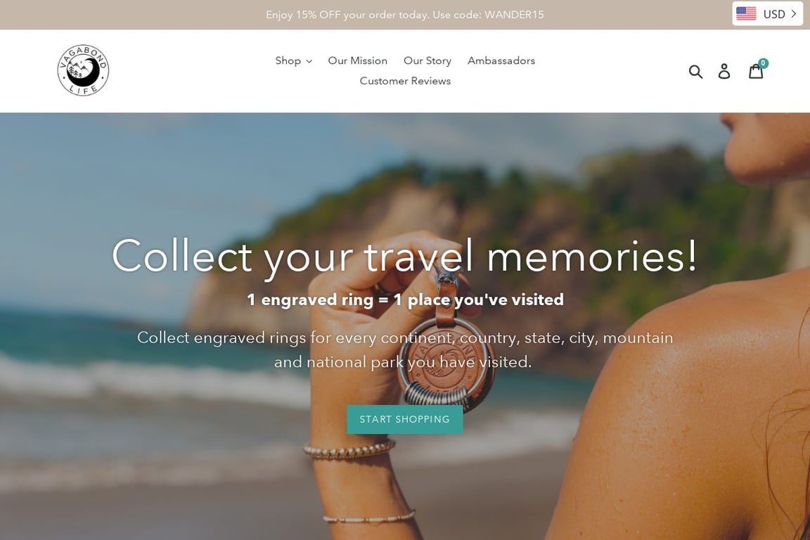 Vagabond Life homepage