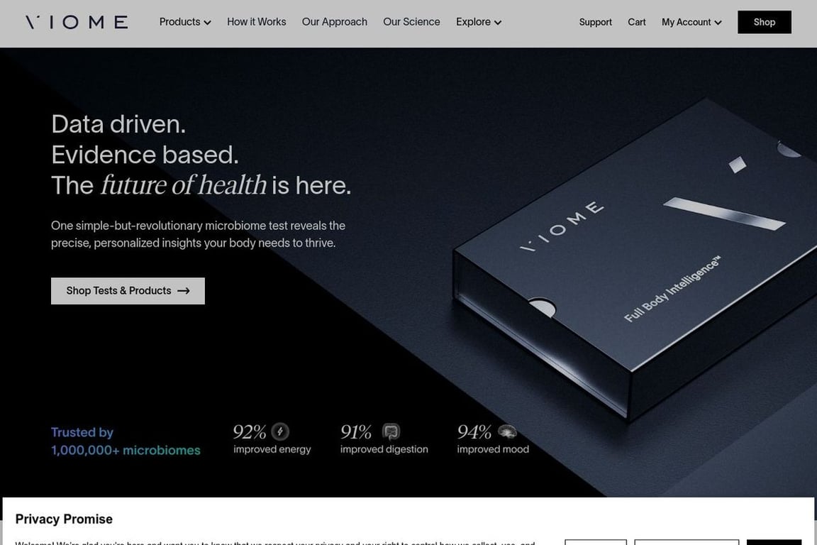 Viome homepage