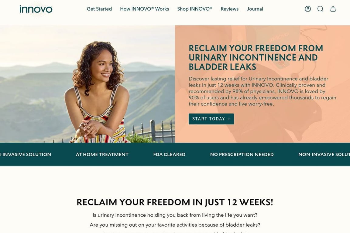 My Innovo homepage