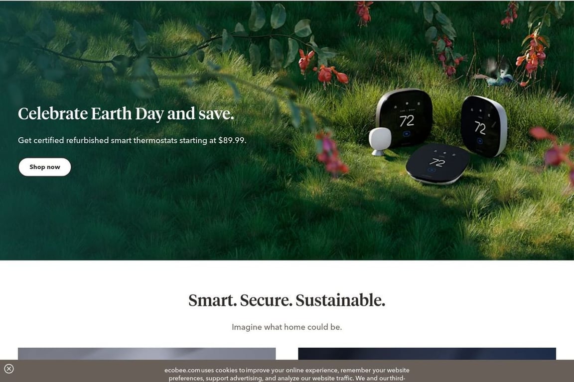 Ecobee homepage