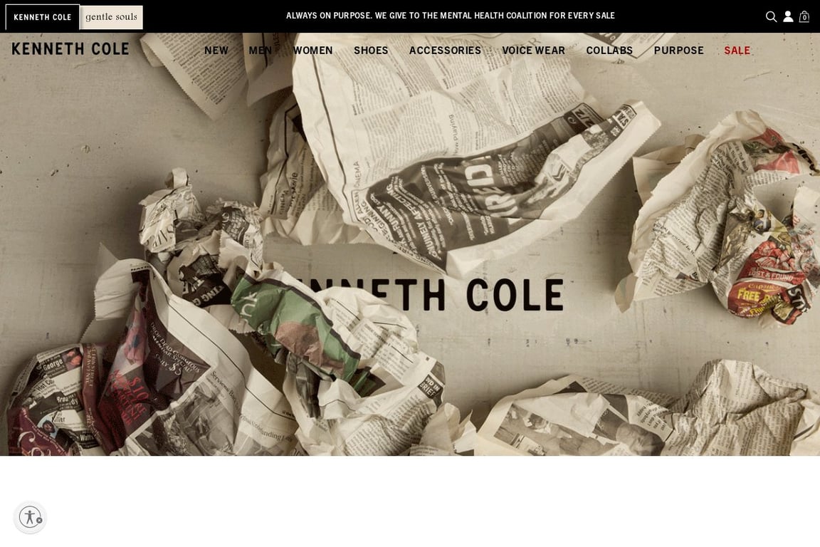 Kenneth Cole homepage