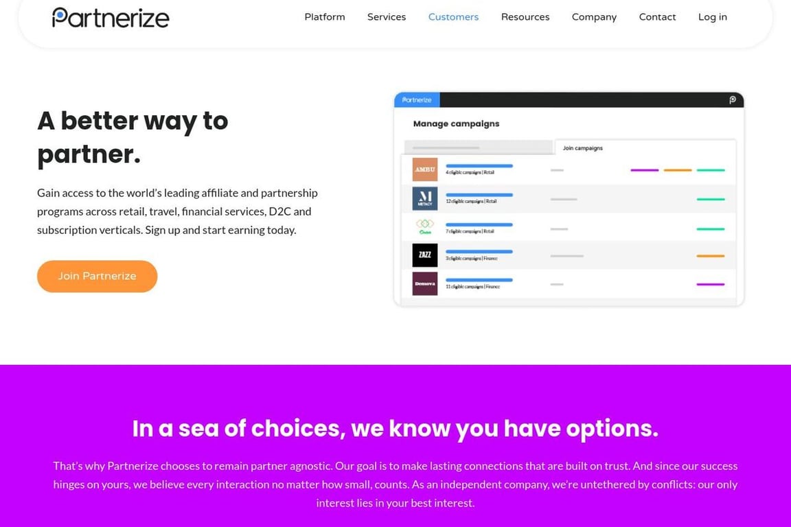 Pepperjam affiliate program signup page