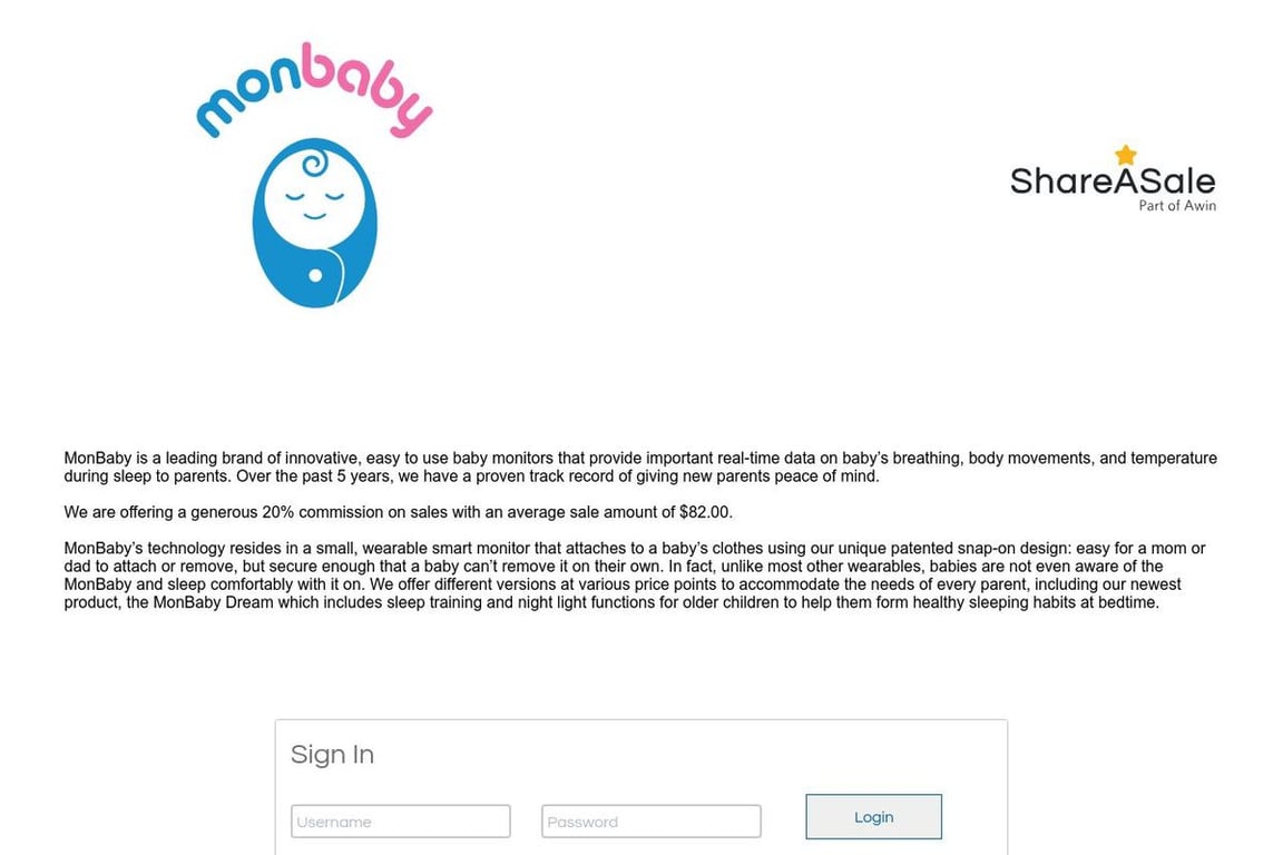 MonDevices affiliate program signup page