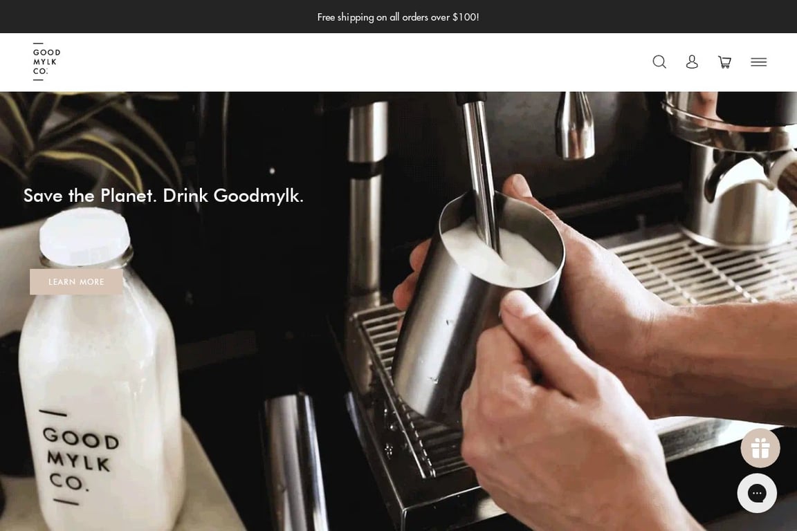 Goodmylk homepage