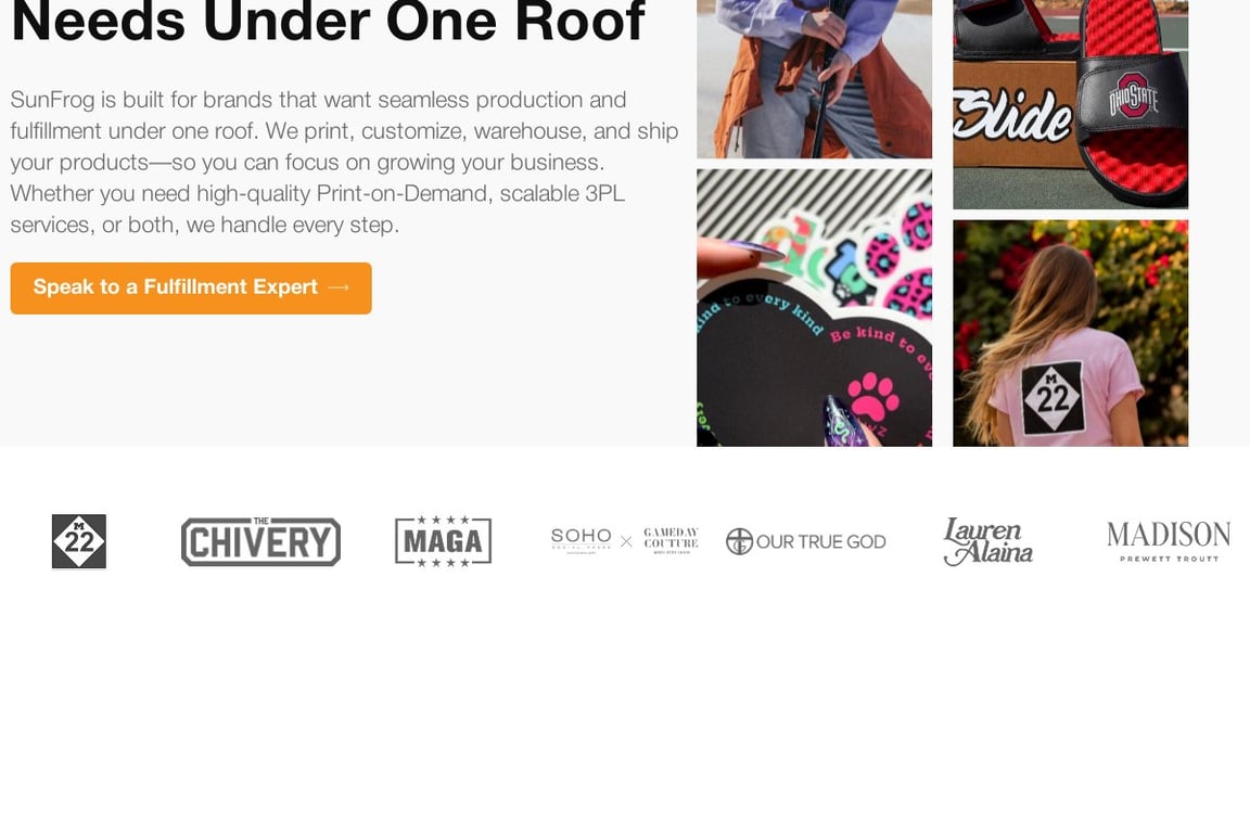 Sun Frog homepage