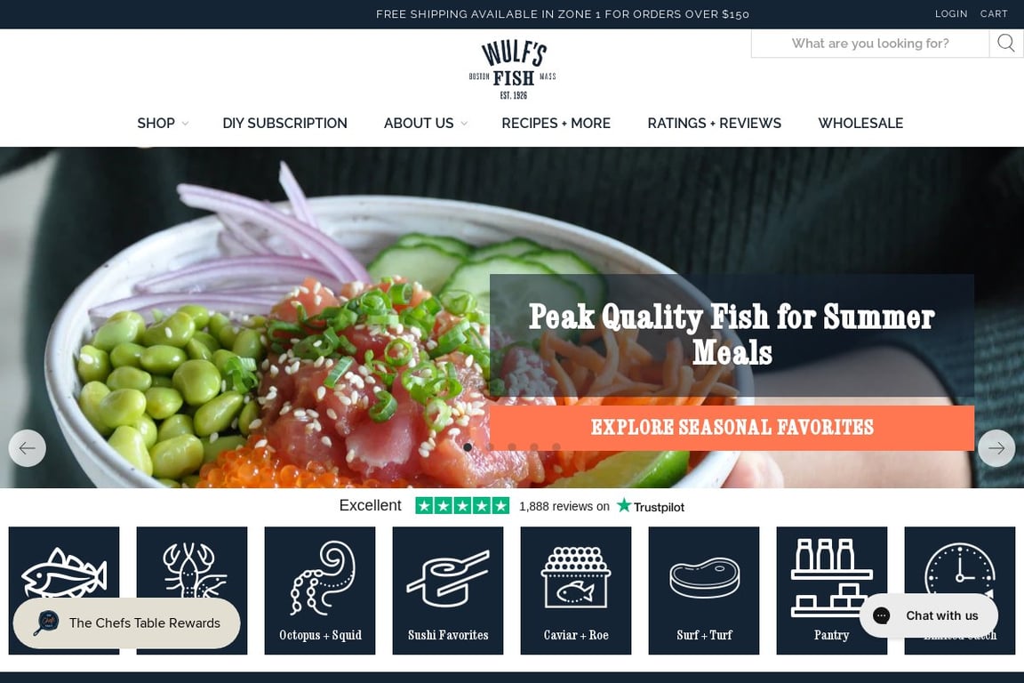 Wulf’s Fish homepage