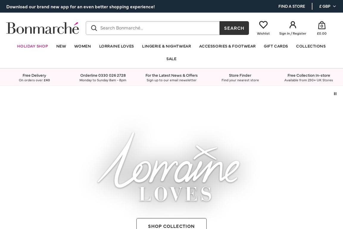 BonmarchÃ© homepage