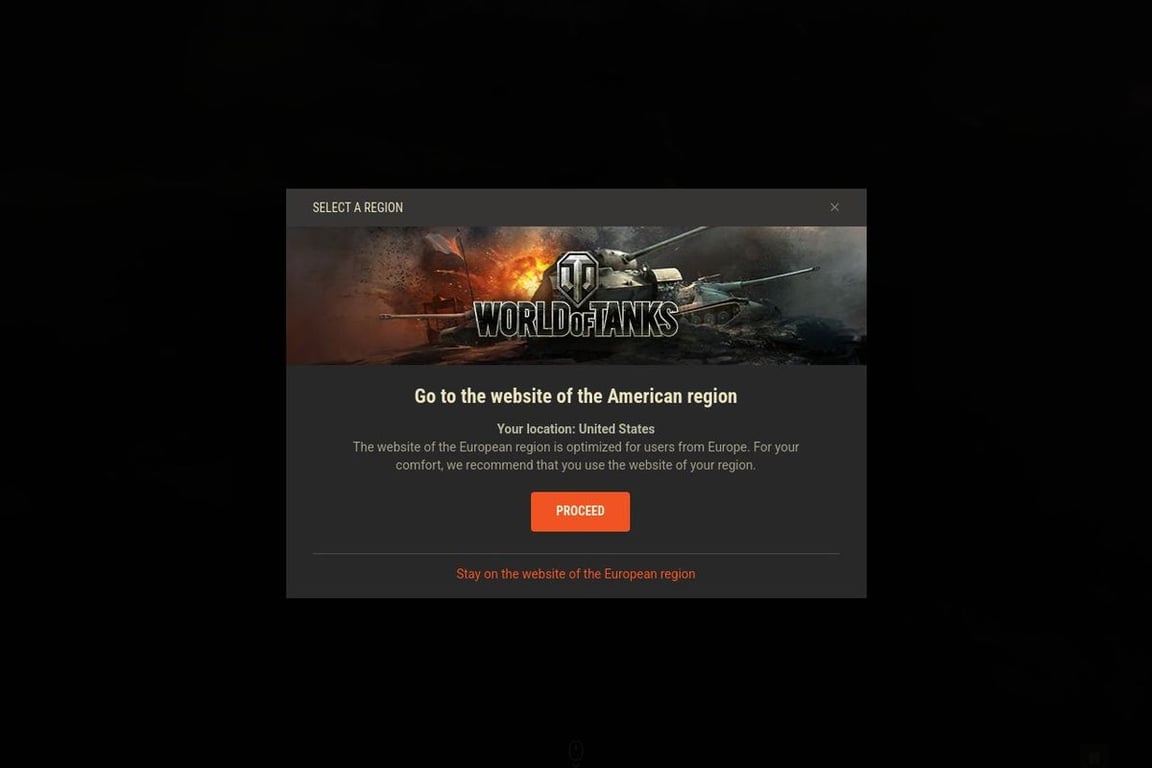 World of Tanks UK homepage