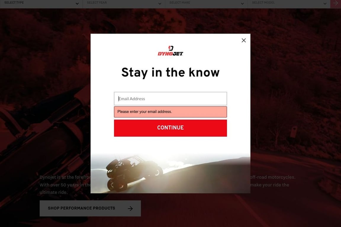 Dynojet homepage
