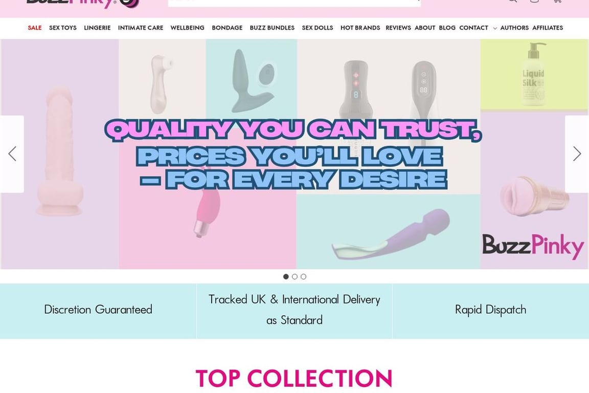 Buzzpinky homepage