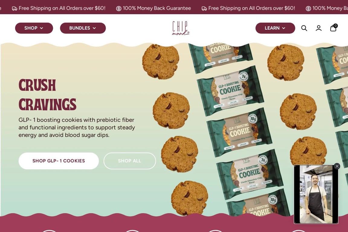 ChipMonk Baking homepage