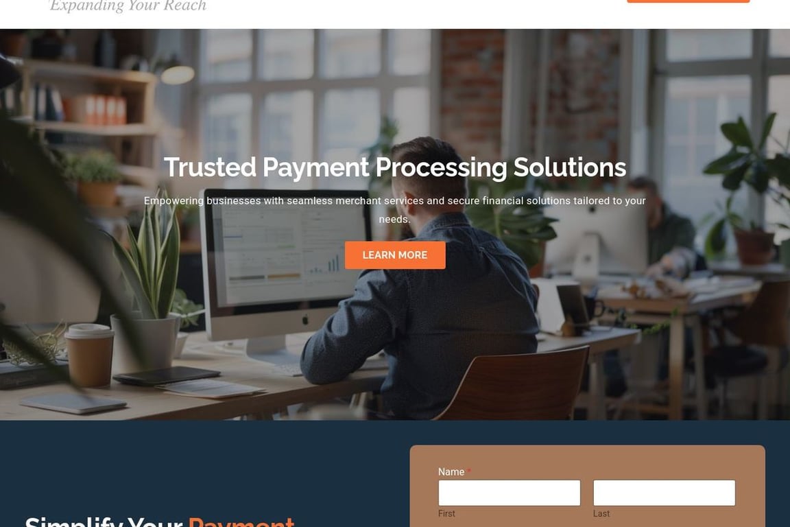 Merchant Focus homepage