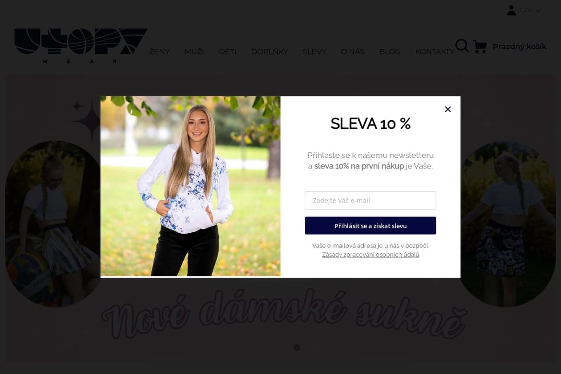 UTOPYwear homepage