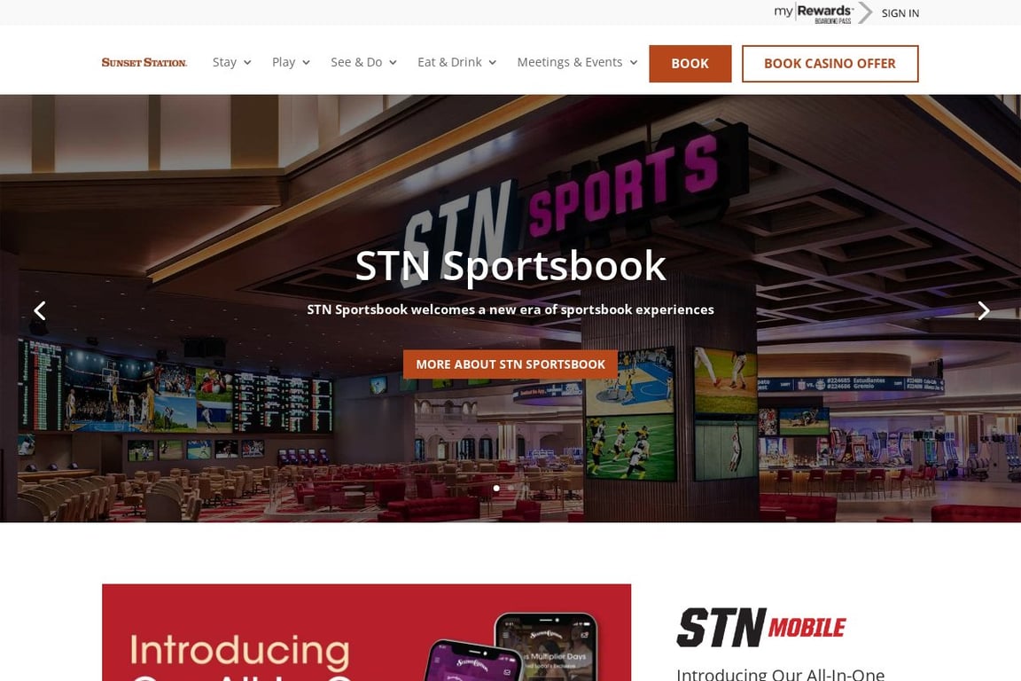 Sunset Station homepage