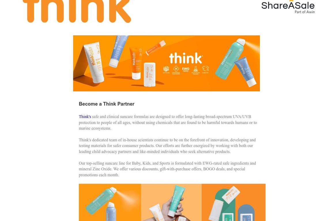GOTHINK affiliate program signup page