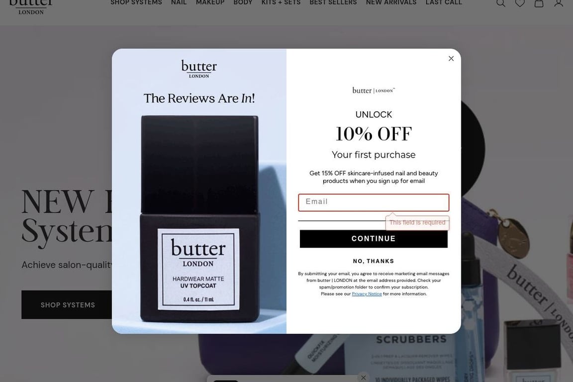 Butter LONDON Preferred homepage