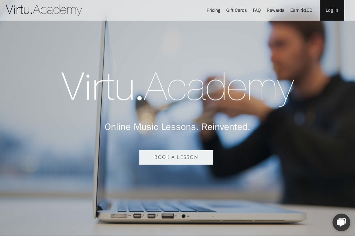 Virtu.Academy homepage