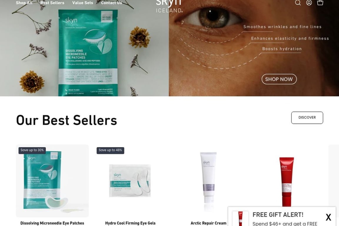 Skyn ICELAND homepage