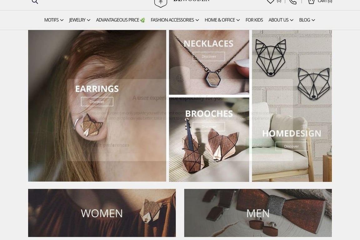 BeWooden / Trendly homepage